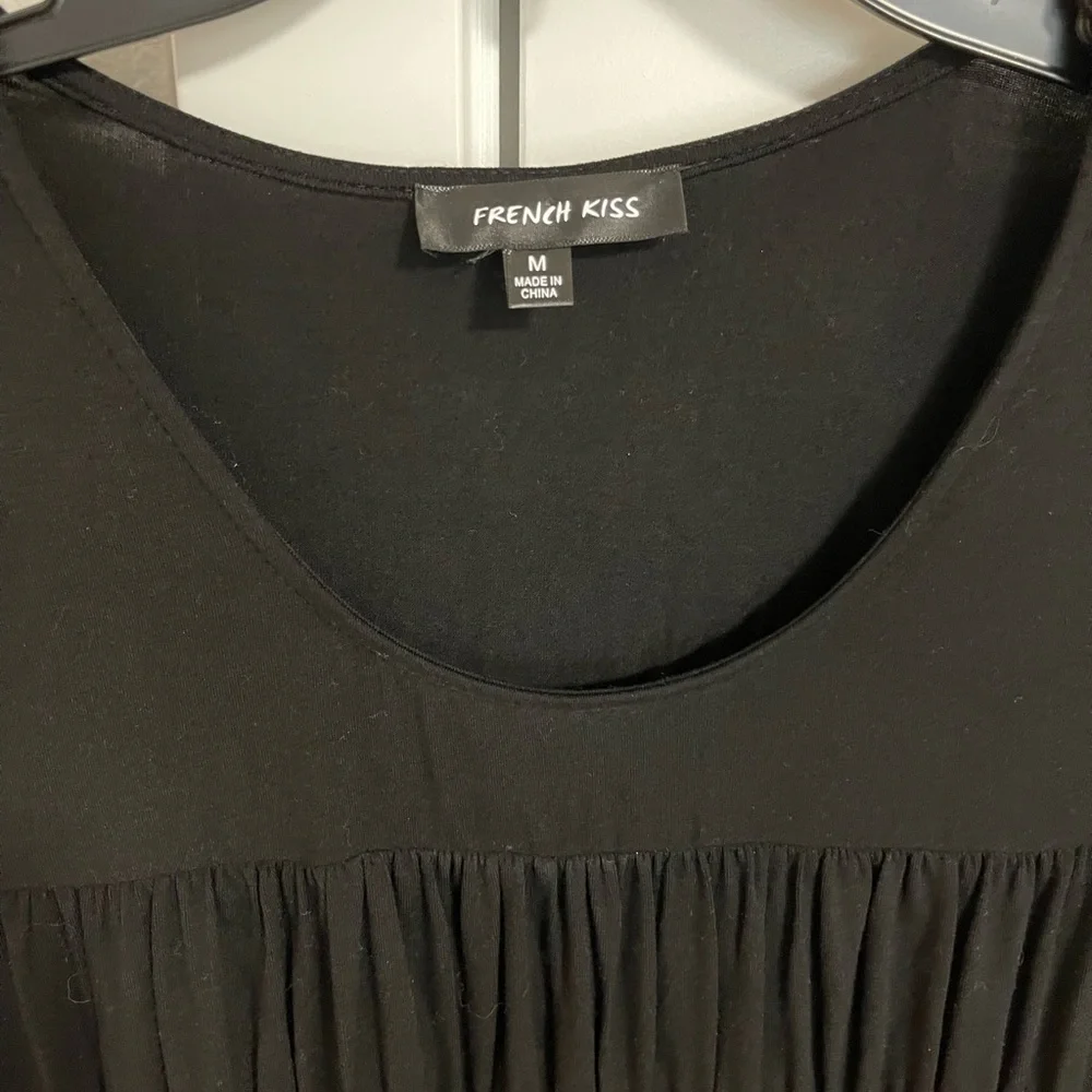 3/$20 Black Ruffle Dress - Picture 2 of 3